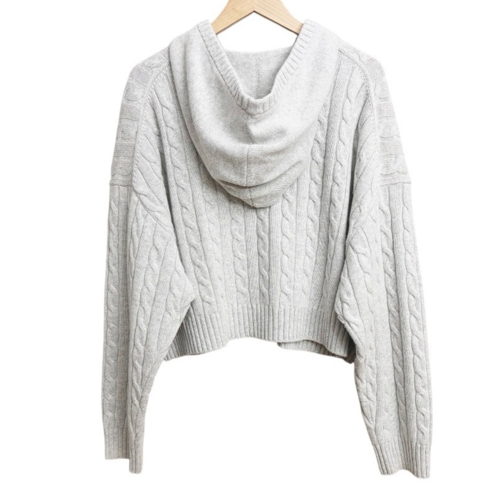 NWT Aritzia Sunday Best Octavia Zip Hoodie Sweater Heather Chrome Gray - Picture 3 of 8